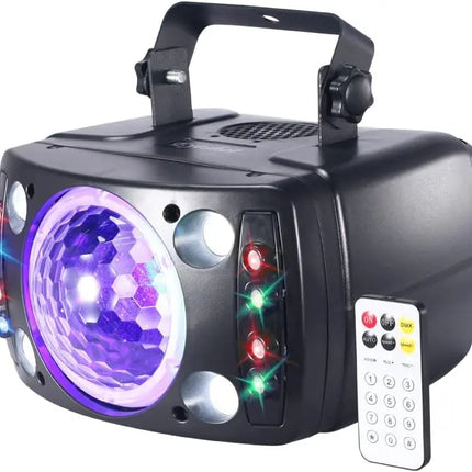 SkyDisco® Combo 370 Party Light 3-in-1 with Crystal Ball / Lasers / Strobes 