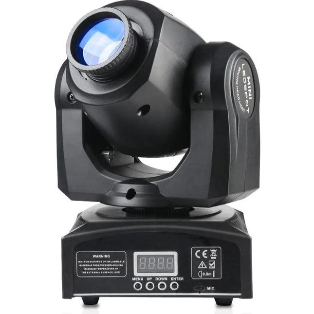 SkyDisco® MH-30 Mini DJ Moving Head Light 30W 8 Gobos 8 Colors DMX 