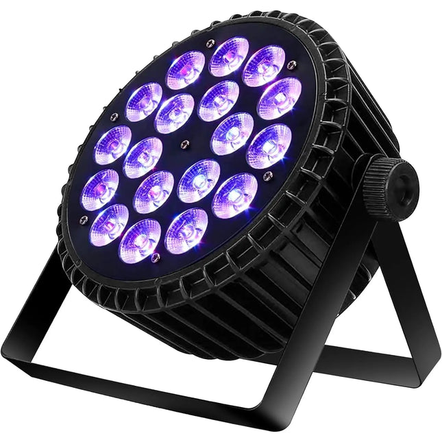 SkyDisco® LED PAR 18x15W RGBWAUV 6-in-1 Wash Light with Ultraviolet DMX 