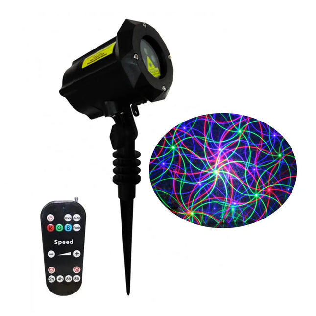 SkyDisco® Garden RGB 8 Patterns 250mW IP65 Outdoor Christmas Laser Light 