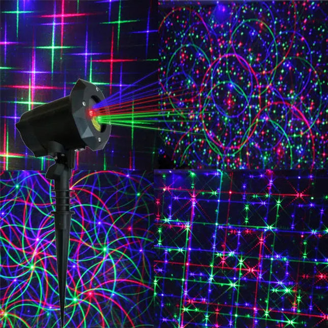 SkyDisco® Garden RGB 8 Patterns 250mW IP65 Outdoor Christmas Laser Light 