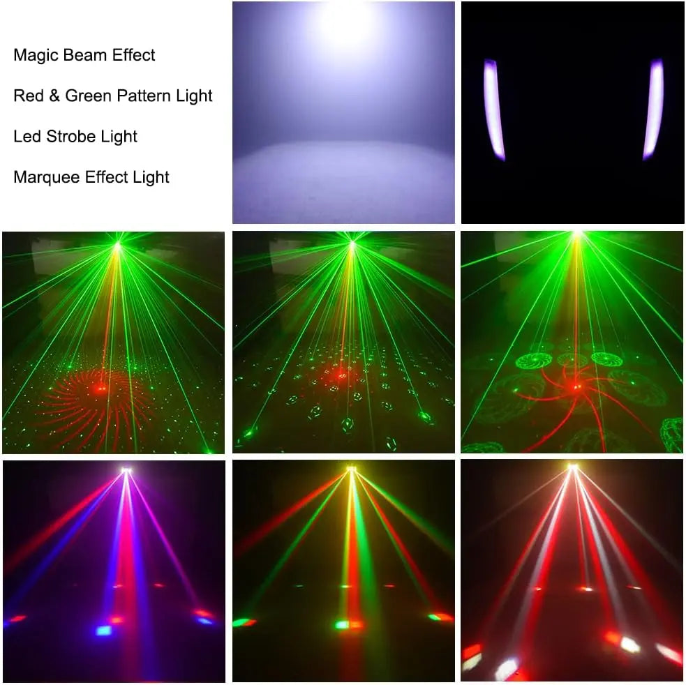 SkyDisco® Combo 315 4-in-1 RGBW Derby / Strobe / Laser / Wash Light 